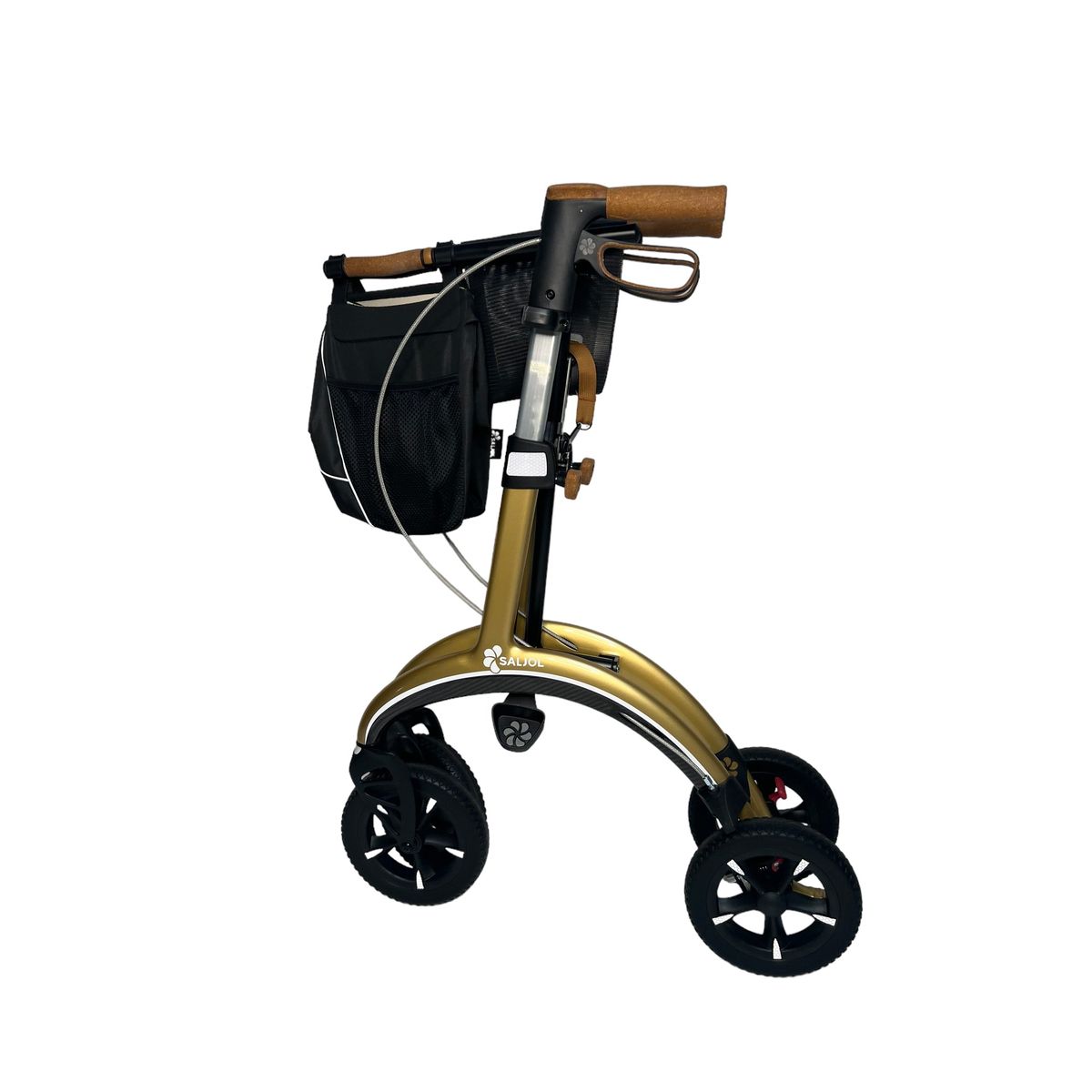 SALJOL "Luksus kulfiber rollator -unikt tysk design og ultra letvægtsrollator. Kun 5,8 kg