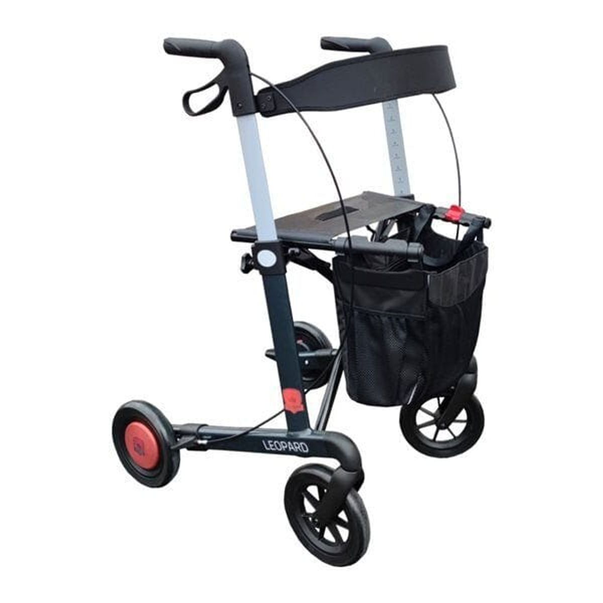 ROLLO-SAFE bremserollator. Letvægtsrollator med unikt bremsesystem. UNIK