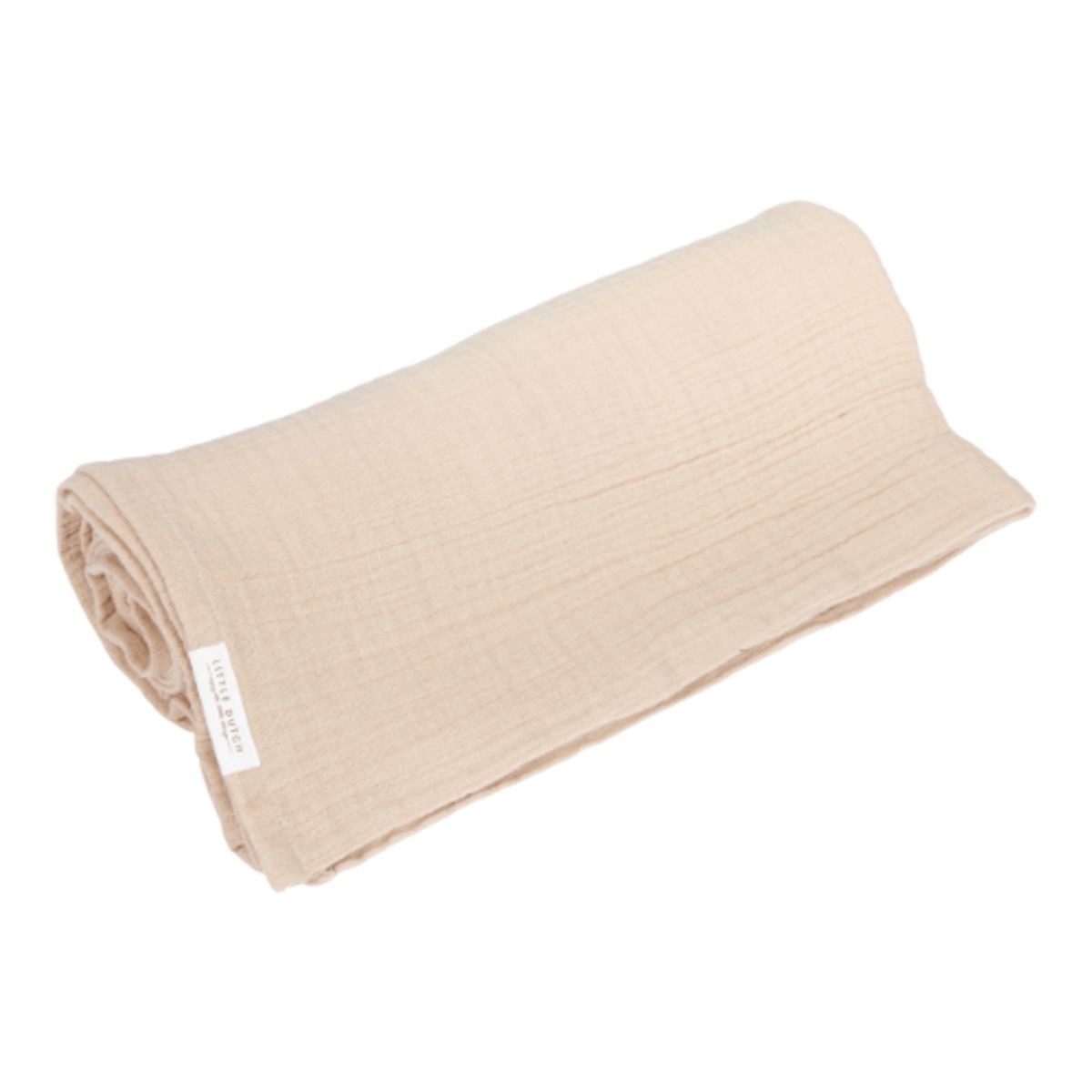 Little Dutch - Svøb XL 120 x 120 cm | Økologisk muslin, beige