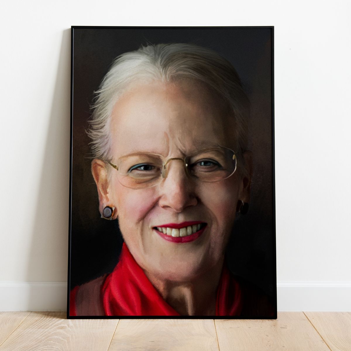 Maleri Plakat - Dronning Margrethe