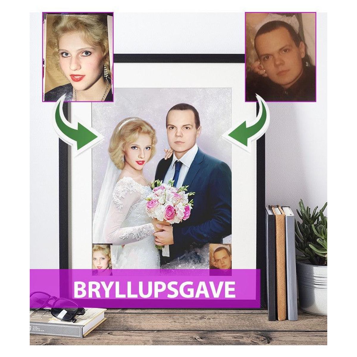 Bryllupsgave - Dream portræt efter dine fotos