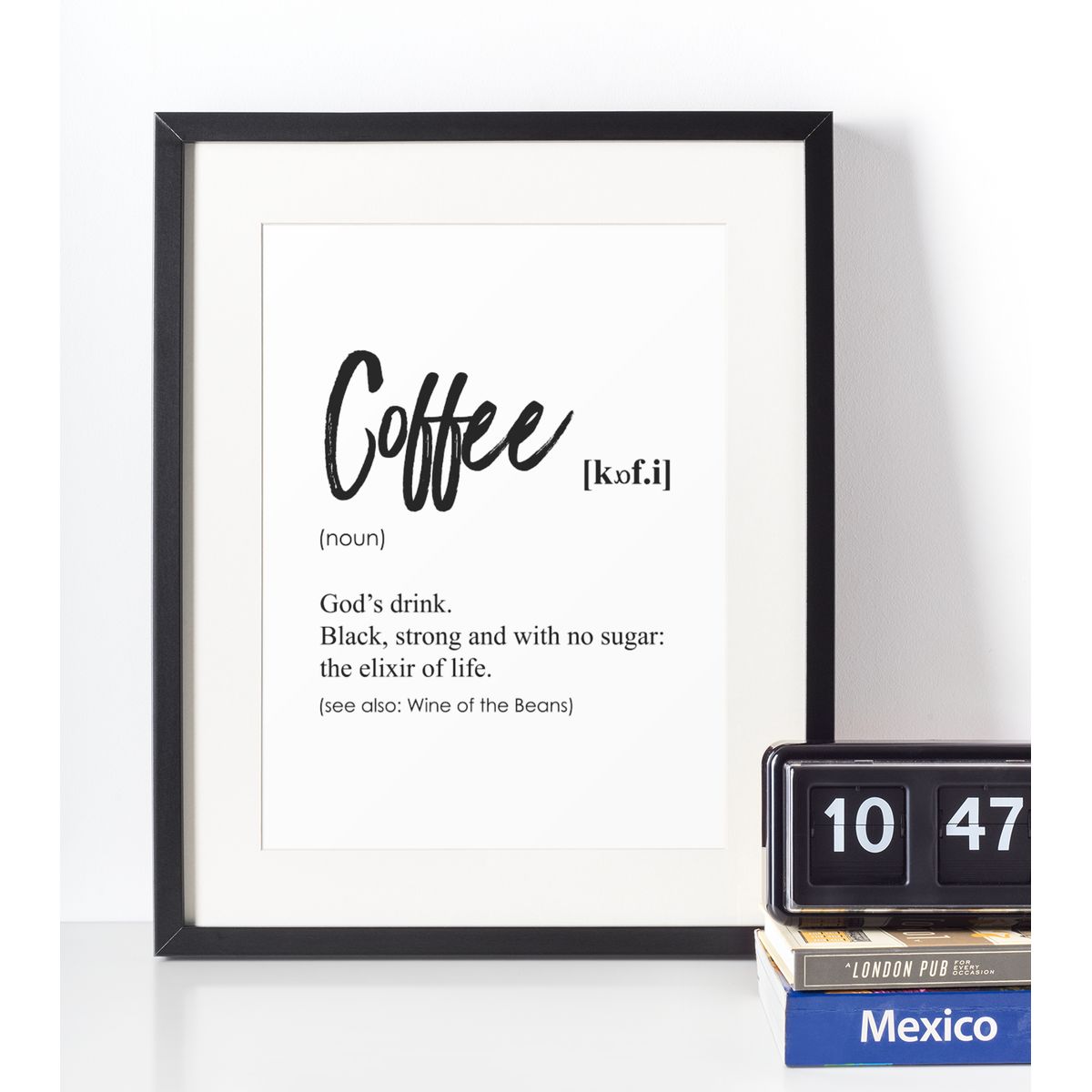 Coffee definition plakat