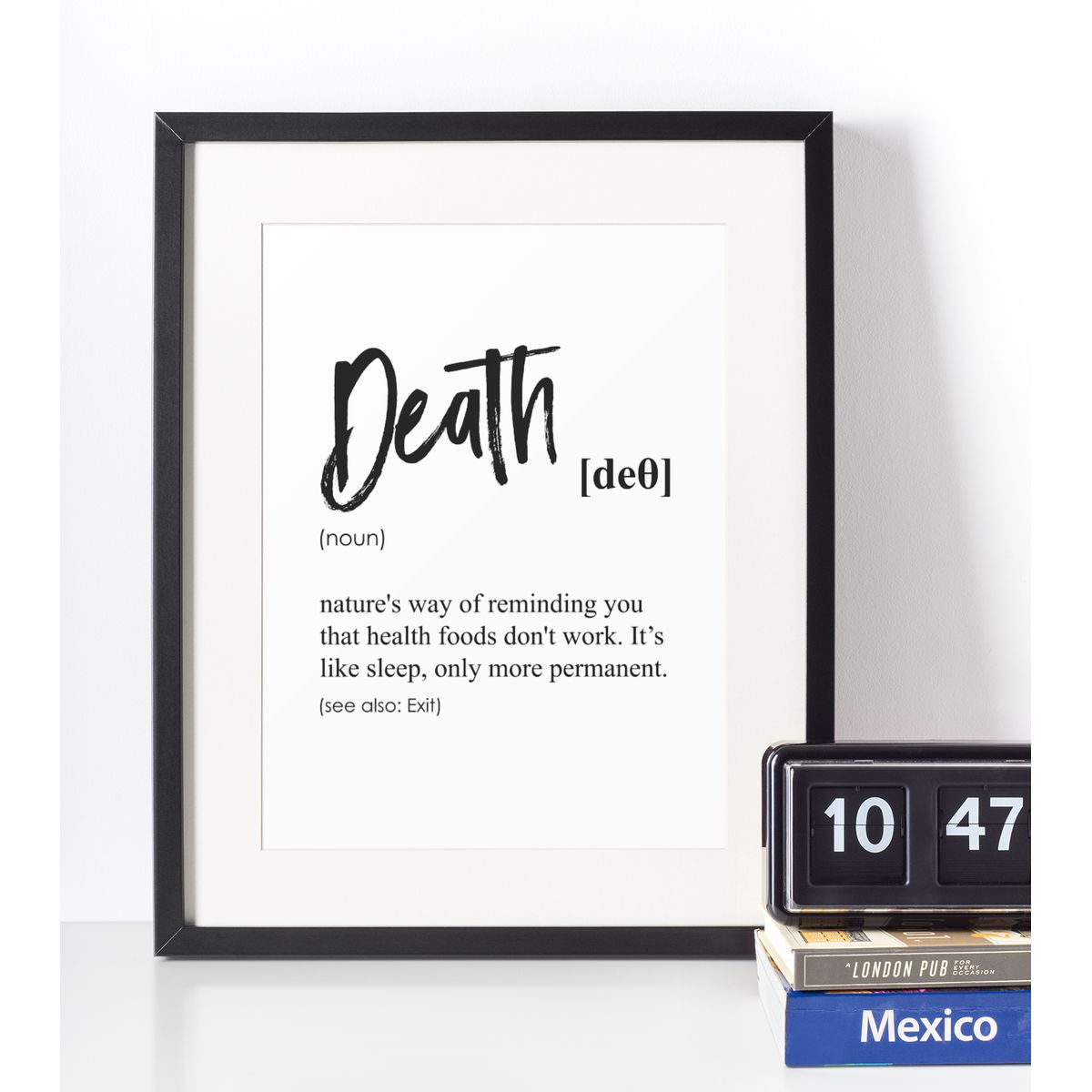 Death definition plakat