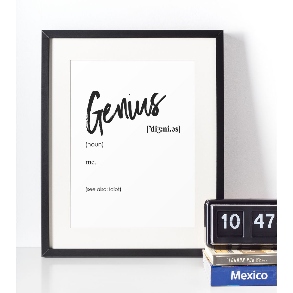 Genius definition plakat