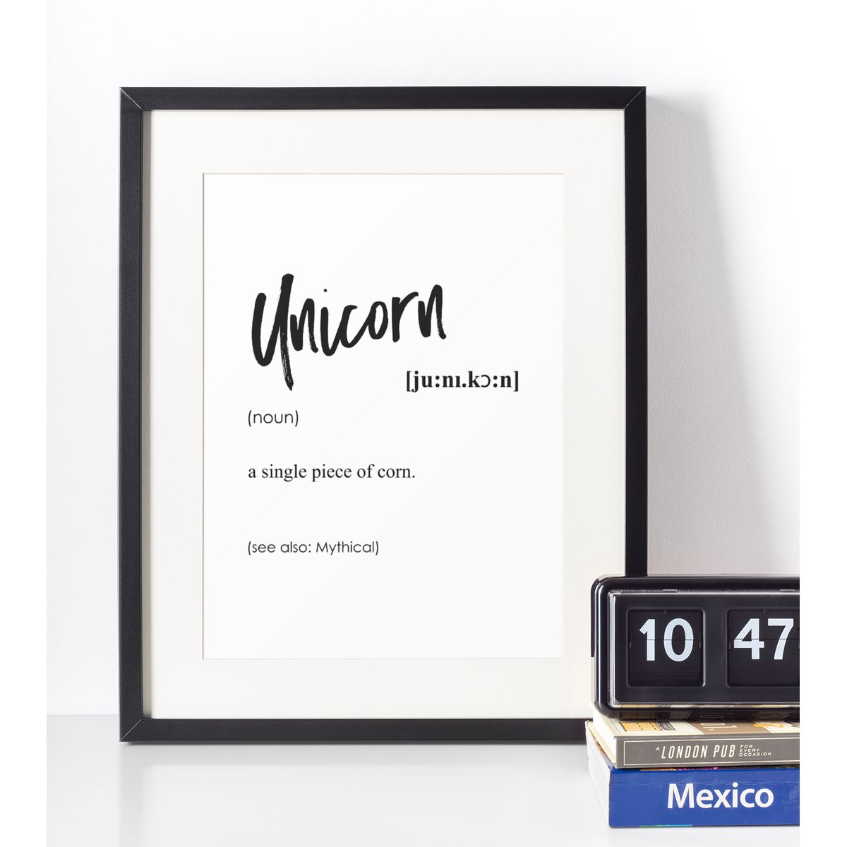 Unicorn definition plakat