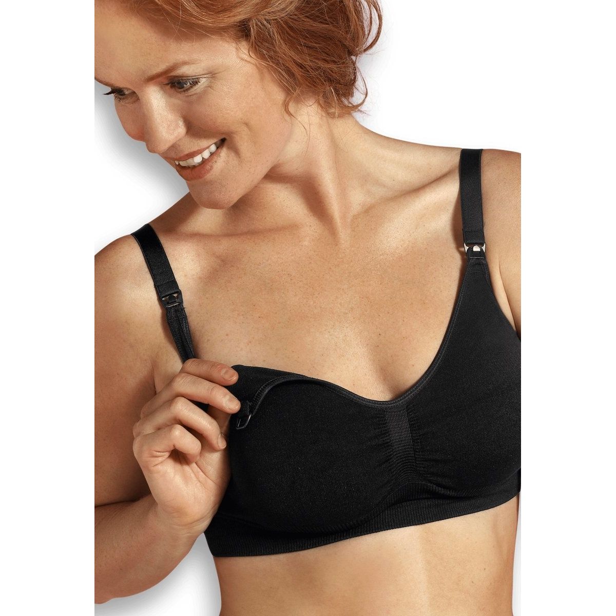 Carriwell graviditets - & amme - BH (Original seamless), sort - Carriwell - Lingerie - Buump