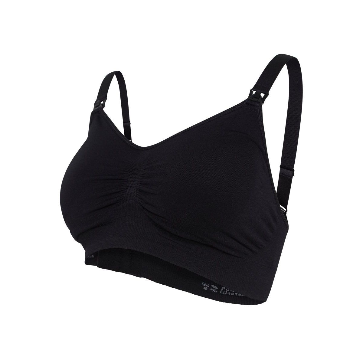 Carriwell Seamless Padded graviditets - og amme - bh med indlæg, sort - Carriwell - Amme - bh - Buump