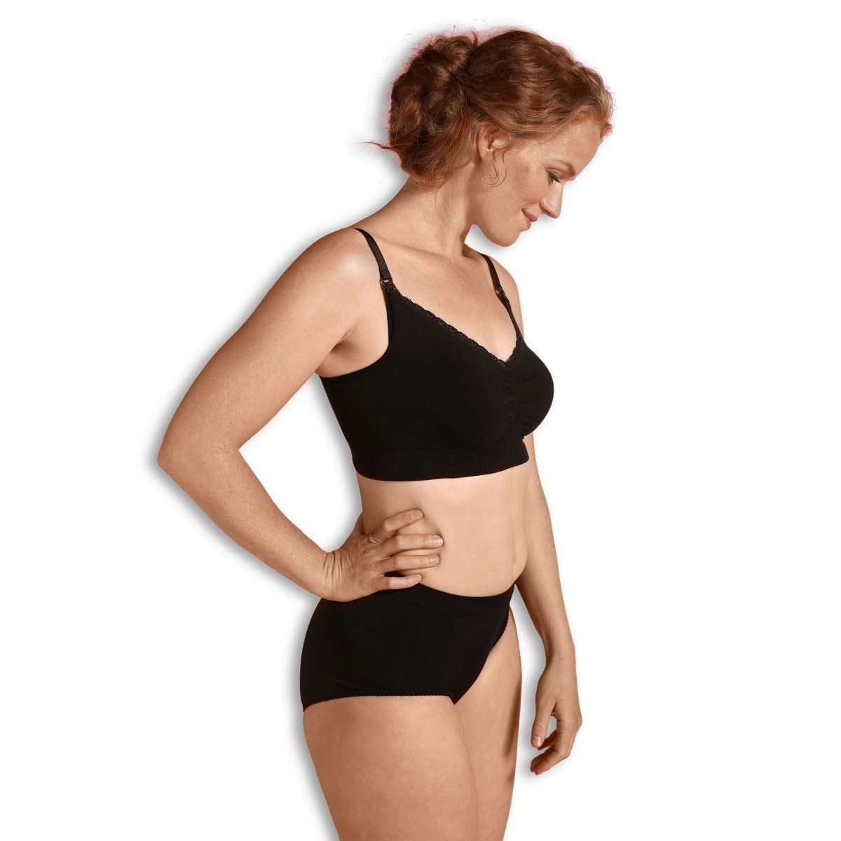 Carriwell økologisk graviditets - og amme BH (Organic seamless), Sort - Carriwell - Lingerie - Buump