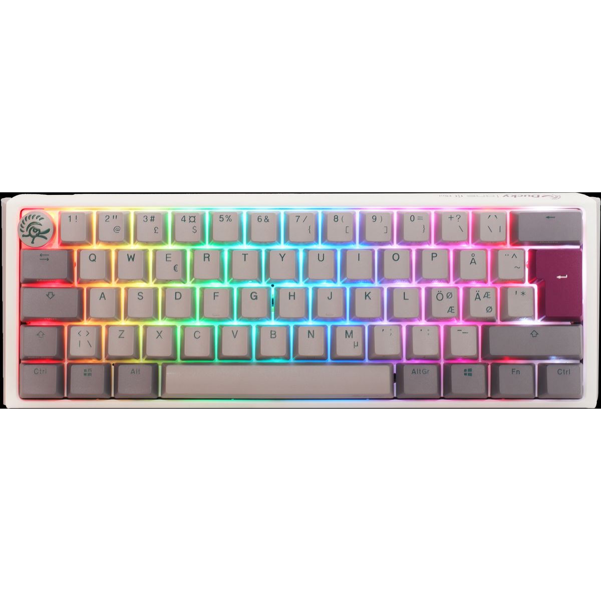 Ducky One 3 - Mist Nordic - Mini 60% - Cherry Silent Red- RGB