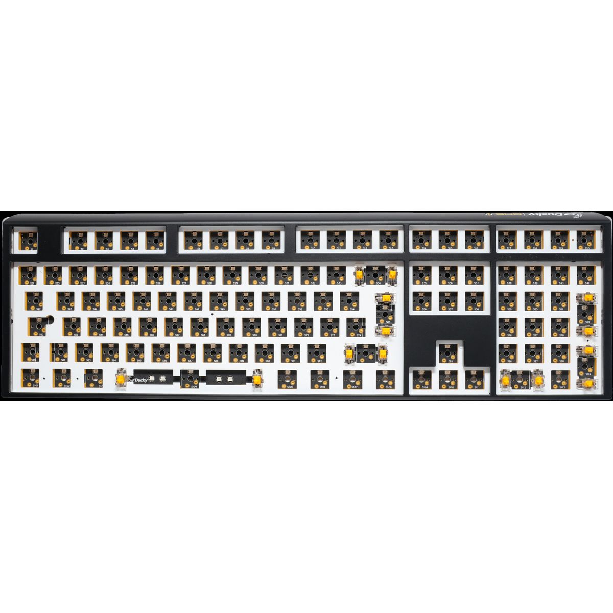 Ducky One 3 - Hot Swap ISO Barebone Black - Fullsize - RGB - Uden Switches/keycaps