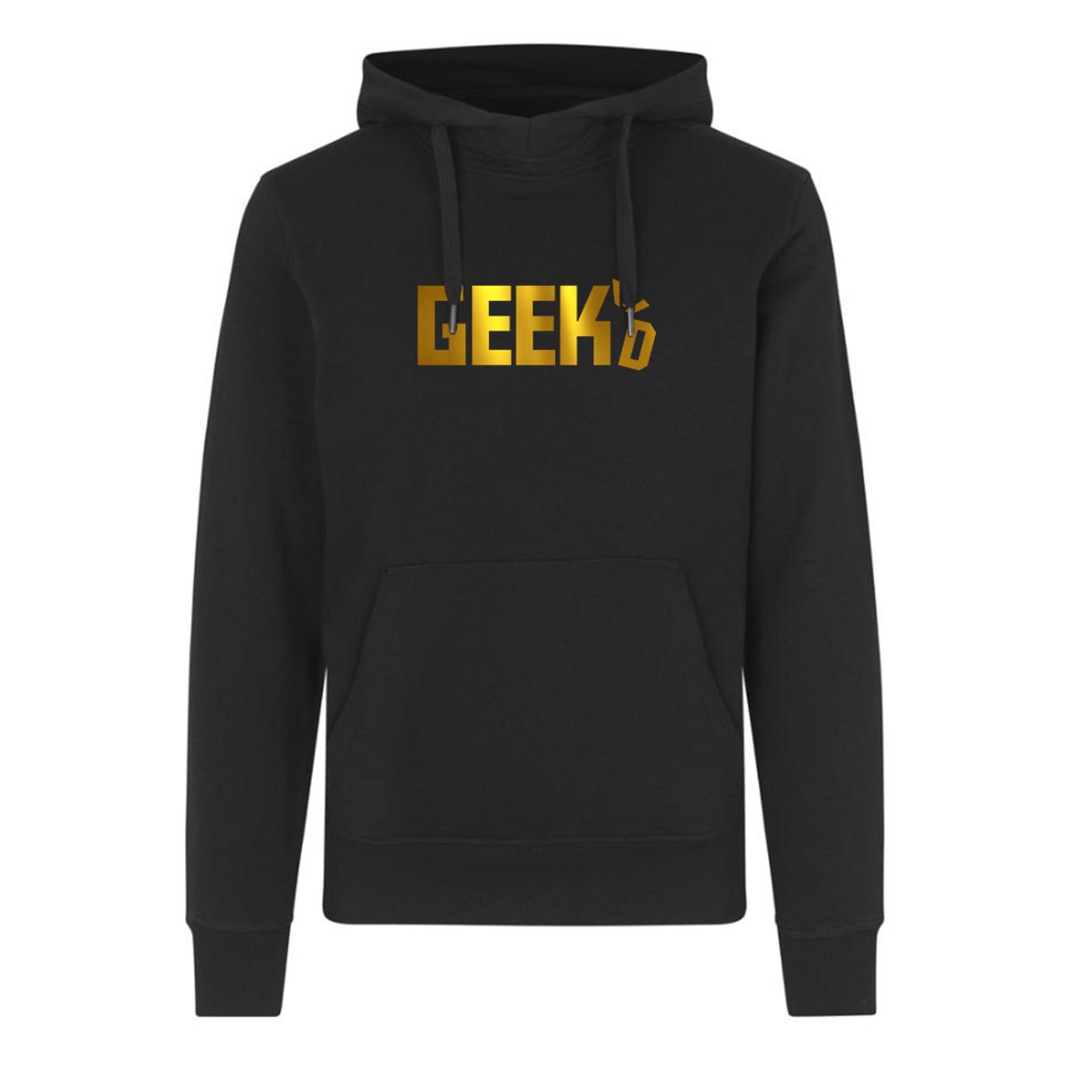 Geekd - Guld Logo Hoodie - Sort | XXL