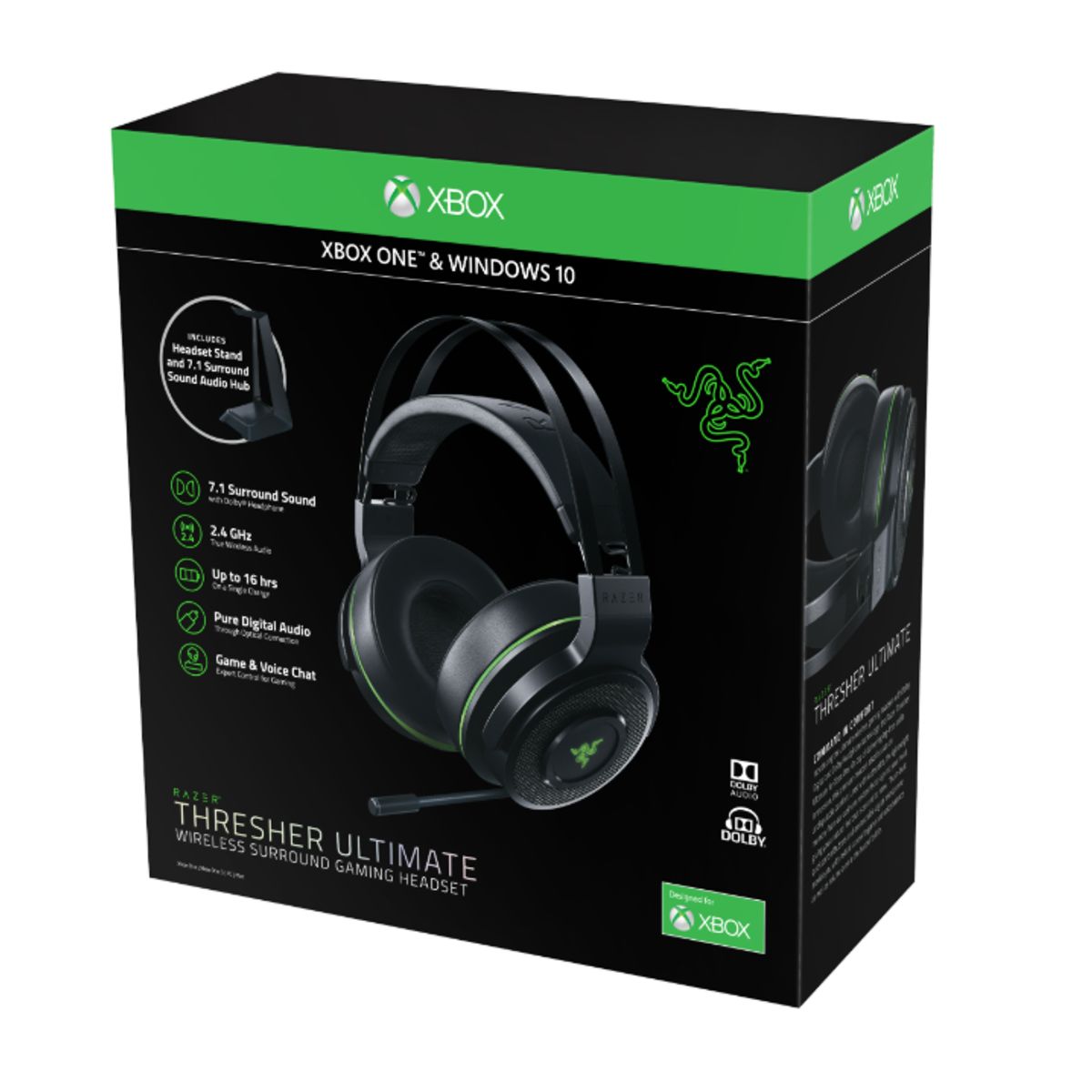 Razer Thresher Ultimate Trådløs Surround Gaming Headset