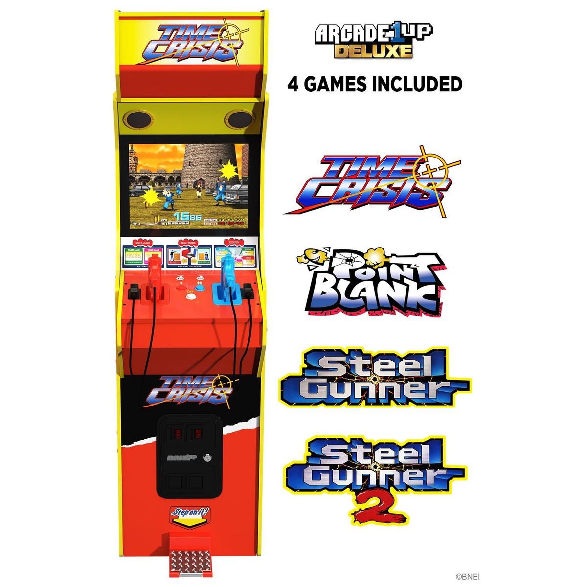 ARCADE 1 UP TIME CRISIS DELUXE ARCADE MACHINE