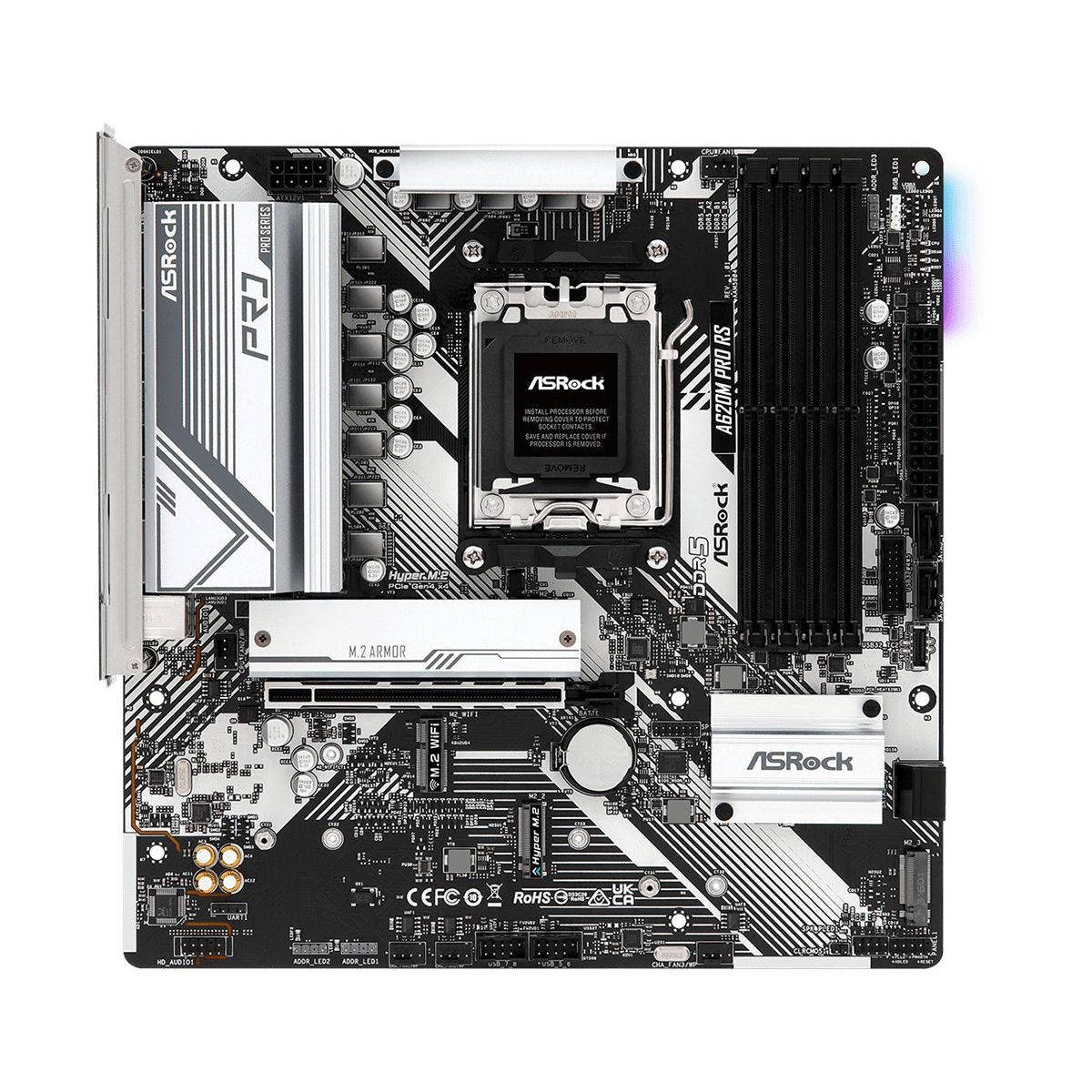 ASRock A620M Pro RS - AM5 - Bundkort