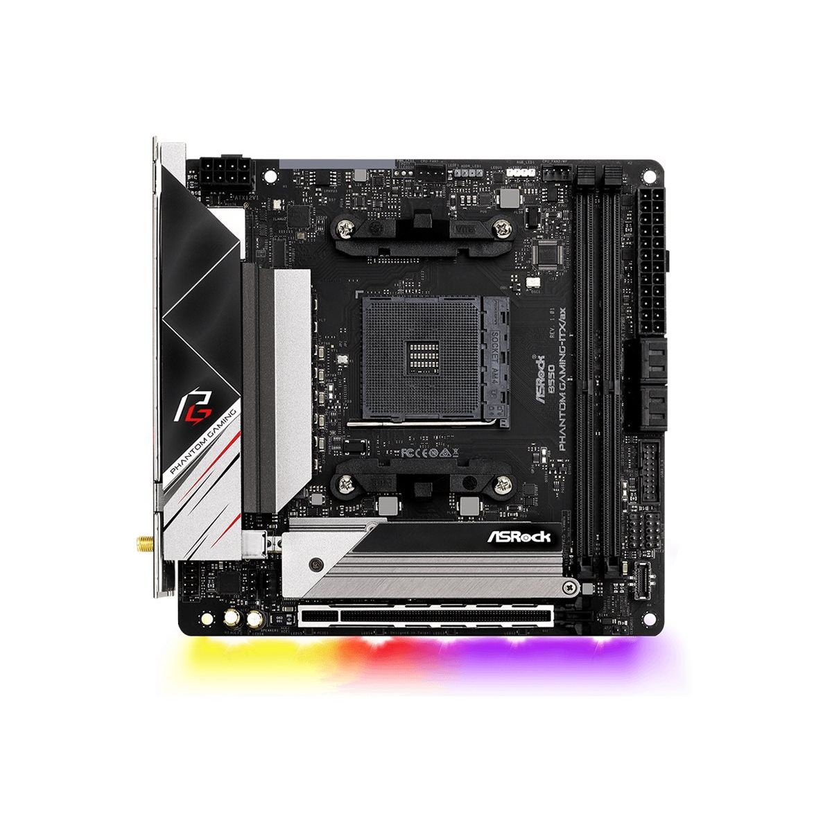 ASRock B550 Phantom Gaming-ITX/ax Mini ITX AM4 AMD B550 - Bundkort