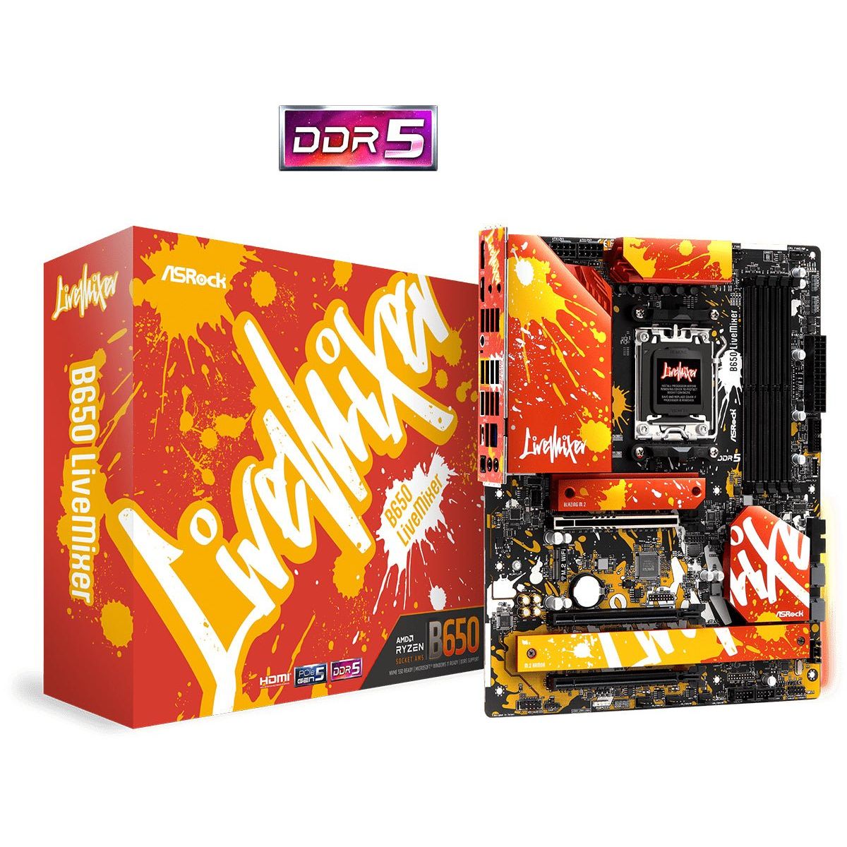 ASRock B650 LiveMixer (Motherboard, AMD AM5 - Bundkort