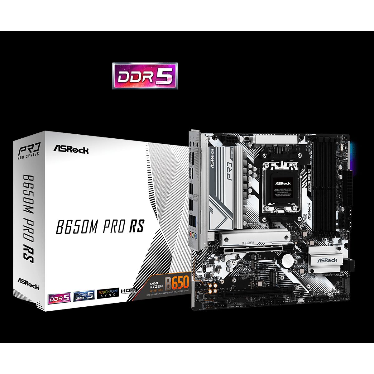 ASRock B650M PRO RS - Bundkort