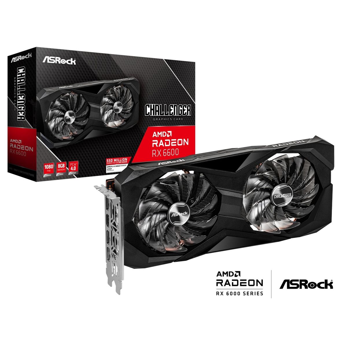 ASRock Radeon RX 6600 Challenger D 8GB 8GB