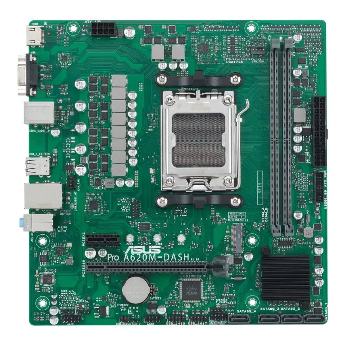 ASUS PRO A620M-DASH-CSM - Socket AM5 - Bundkort