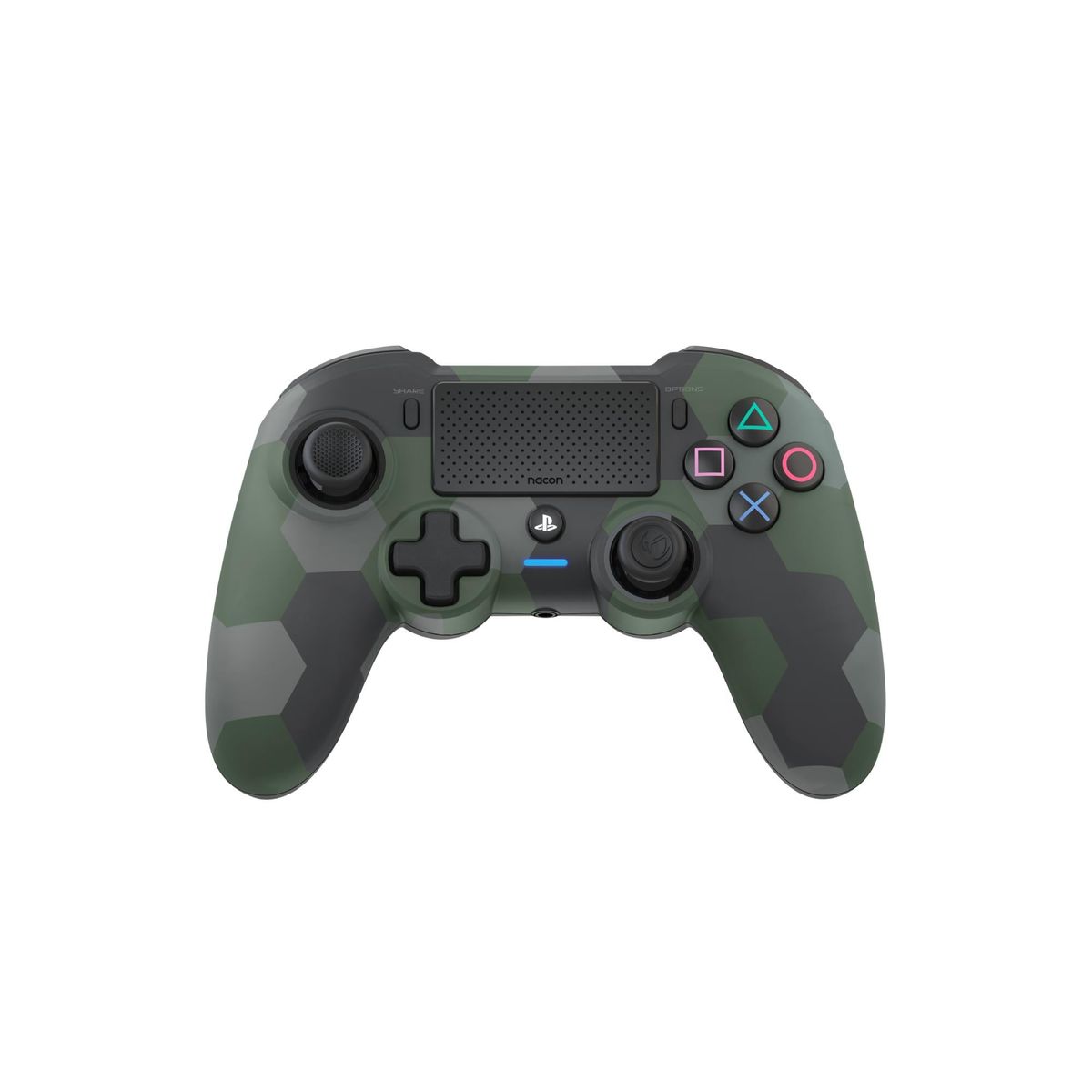 Nacon Trådløs Dualshock 4 V2 Controller Asymmetric Camo Grøn (PS4)