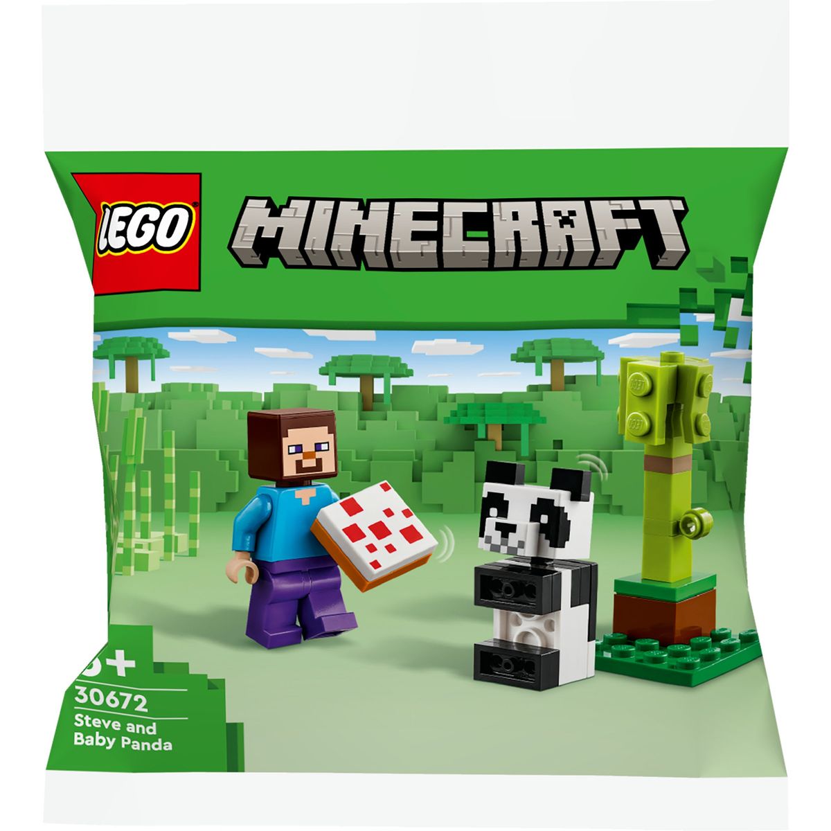 LEGO 30672 Minecraft Steve med Baby Panda