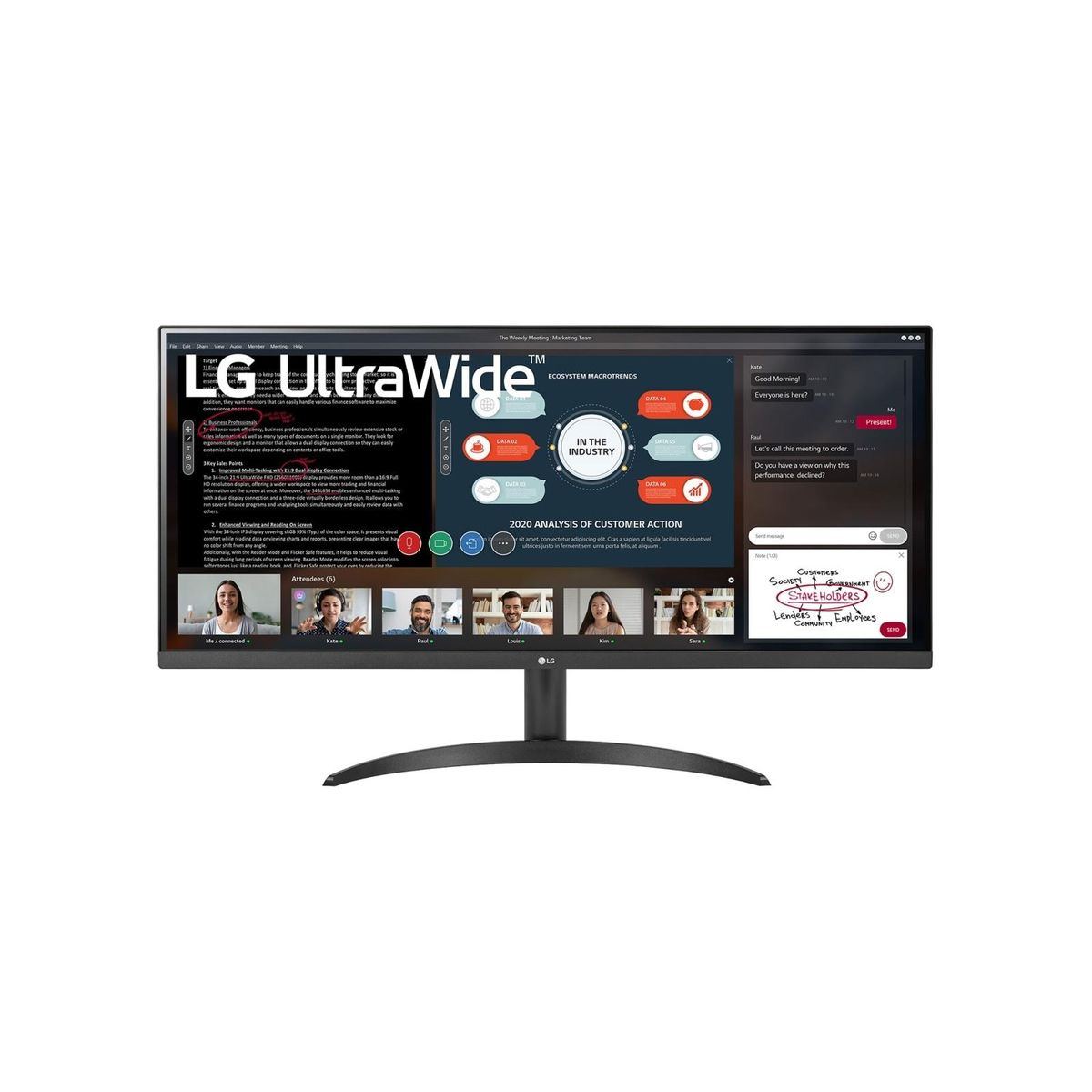 LG 34WP500-B 34 2560 x 1080 (UltraWide) HDMI 75Hz