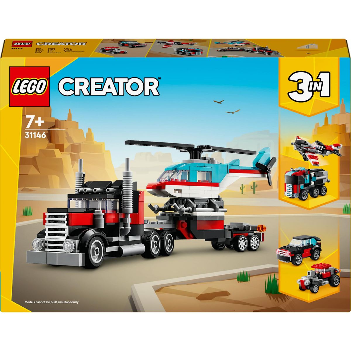 LEGO Creator - Flatbed Truck med Helicopter (31146)