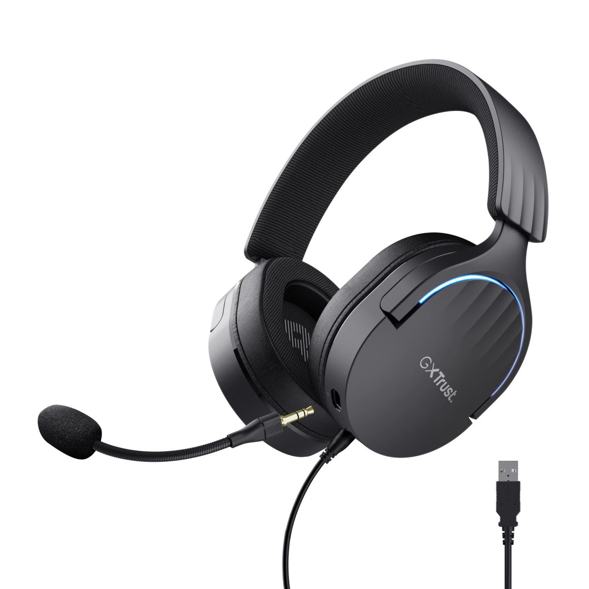 TRUST GXT490 FAYZO 7.1 USB HEADSET - SORT