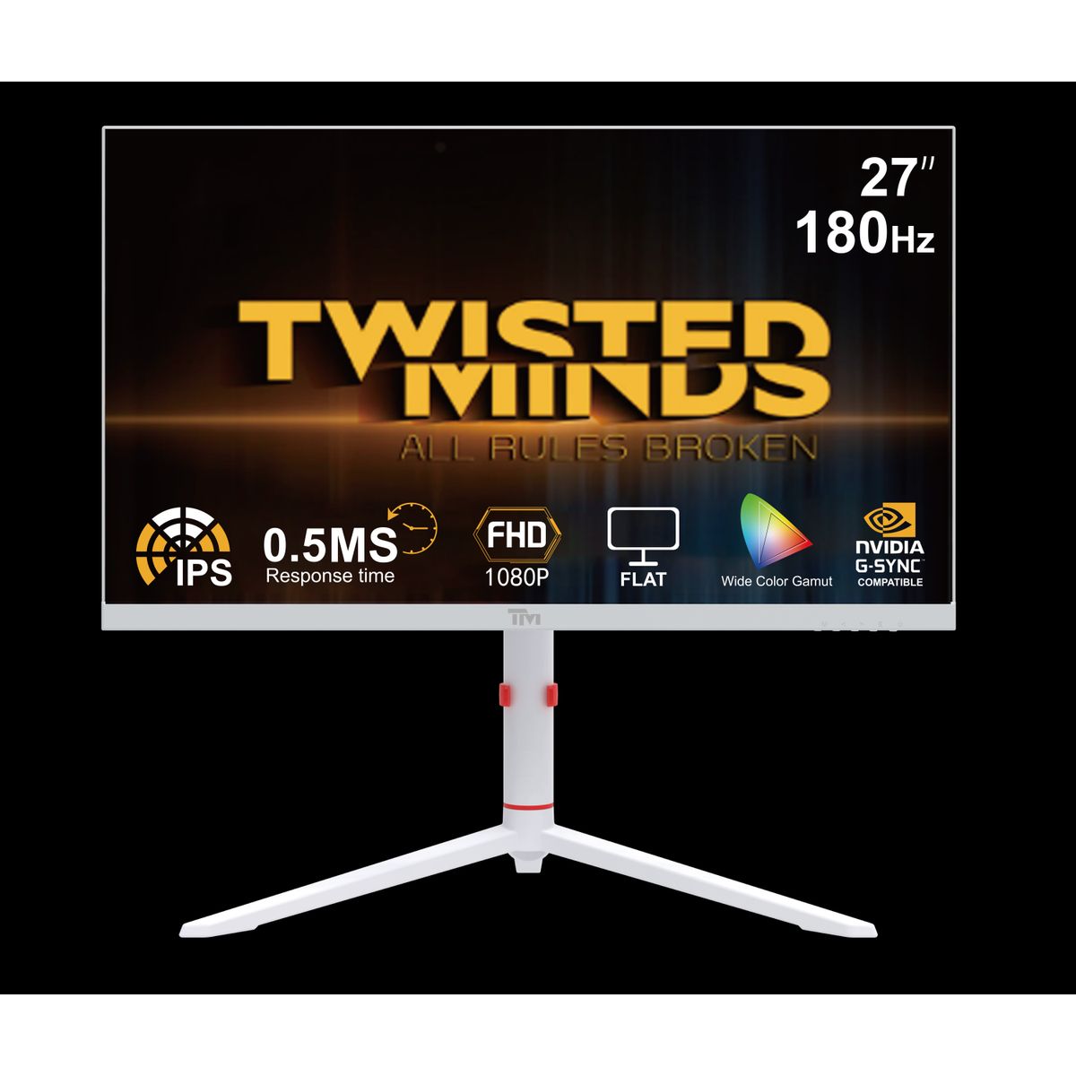 TWISTED MINDS ARTIC PRO SERIES 27" FHD - 180HZ - WHITE