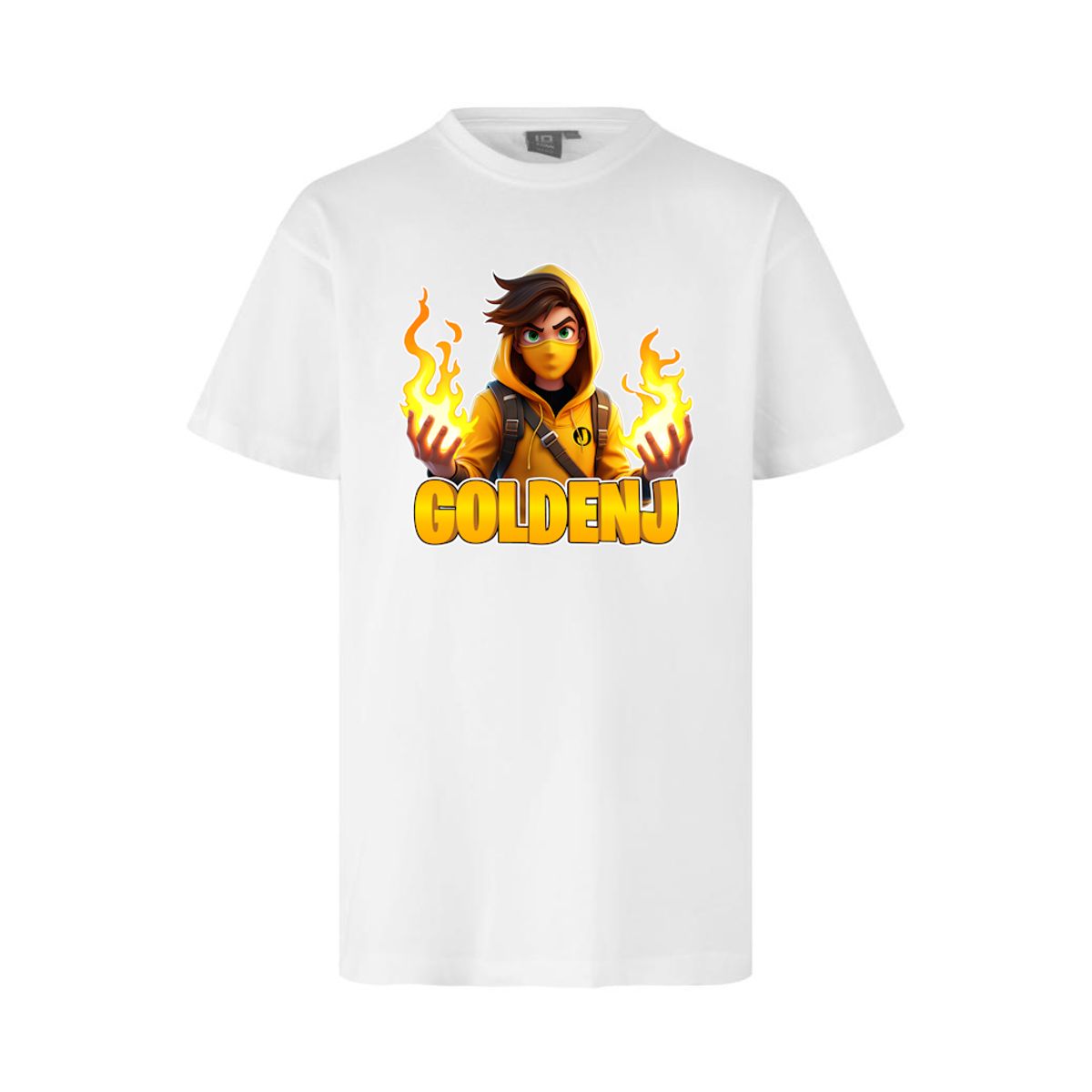 GoldenJ Flamme Tee - Hvid | 12-14