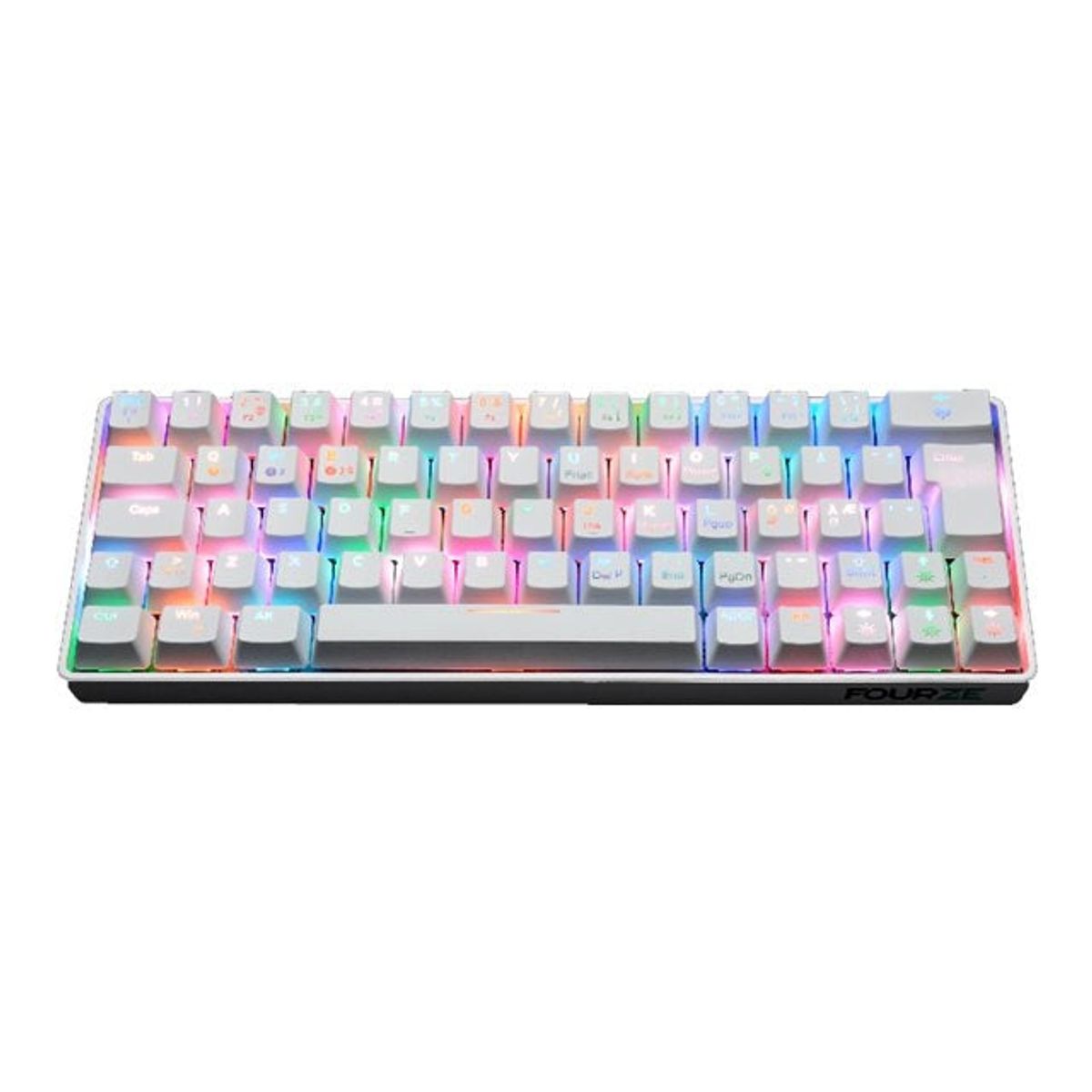 Fourze GK60 Gaming Keyboard, 60% Hvid