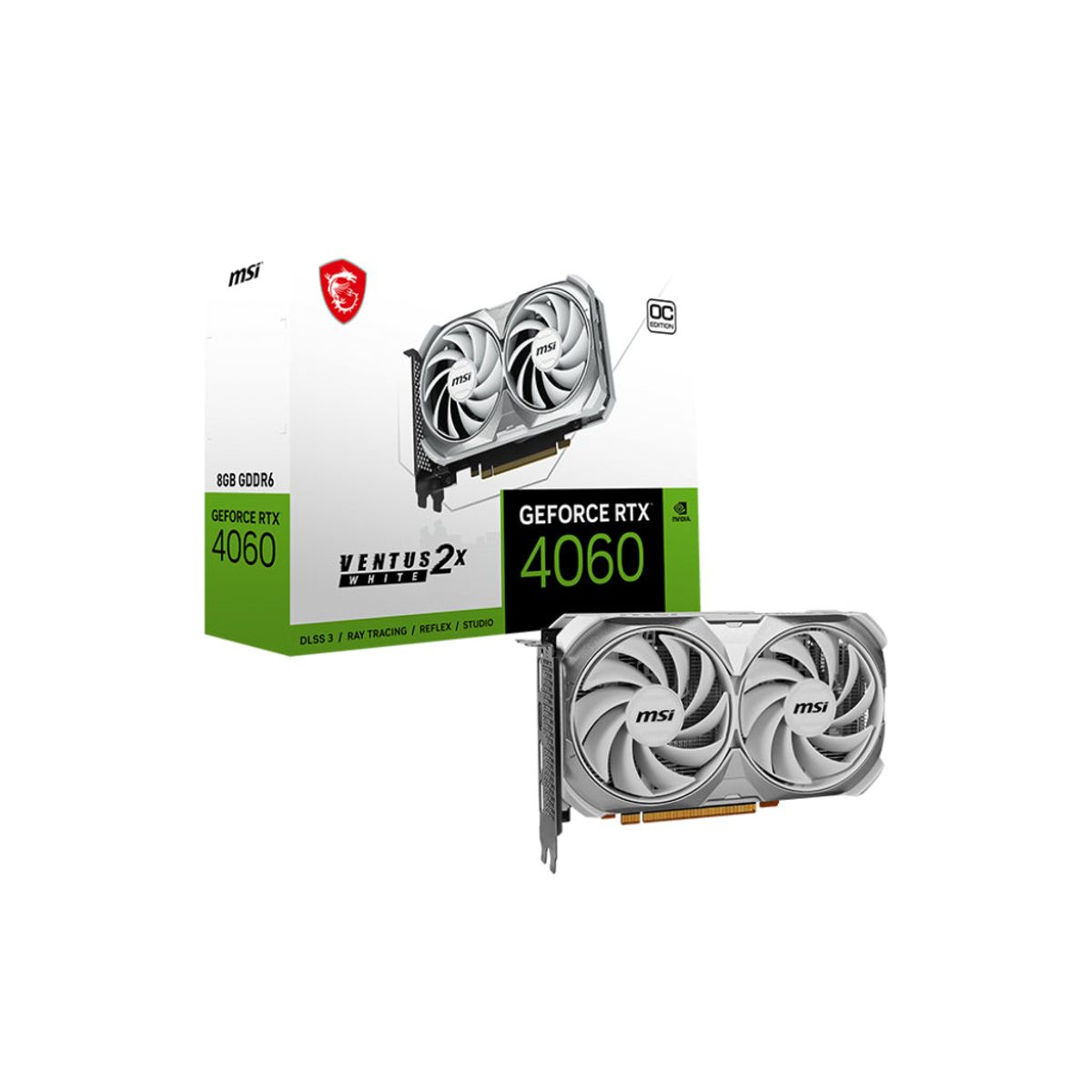 MSI GeForce RTX 4060 VENTUS 2X WHITE 8G OC 8GB