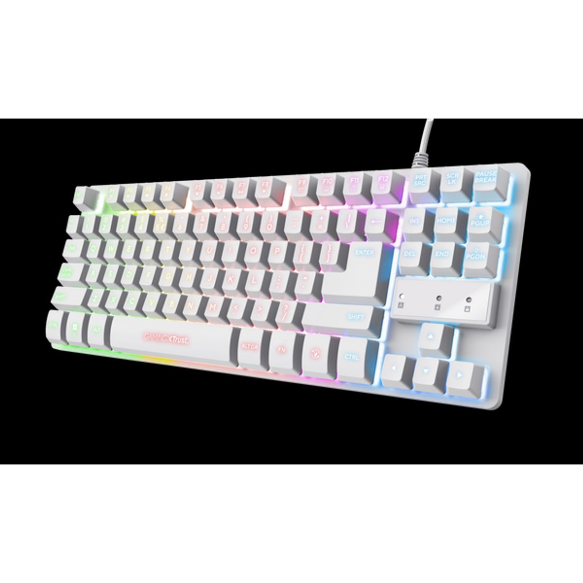 TRUST GXT833W THADO TKL Tastatur hvid