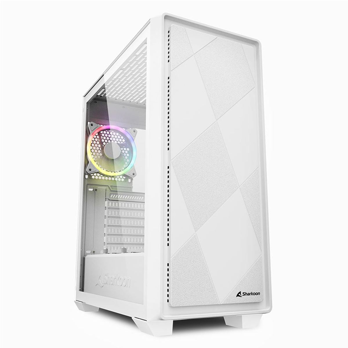 Sharkoon VS8 RGB , tower case (white, tempered glass)