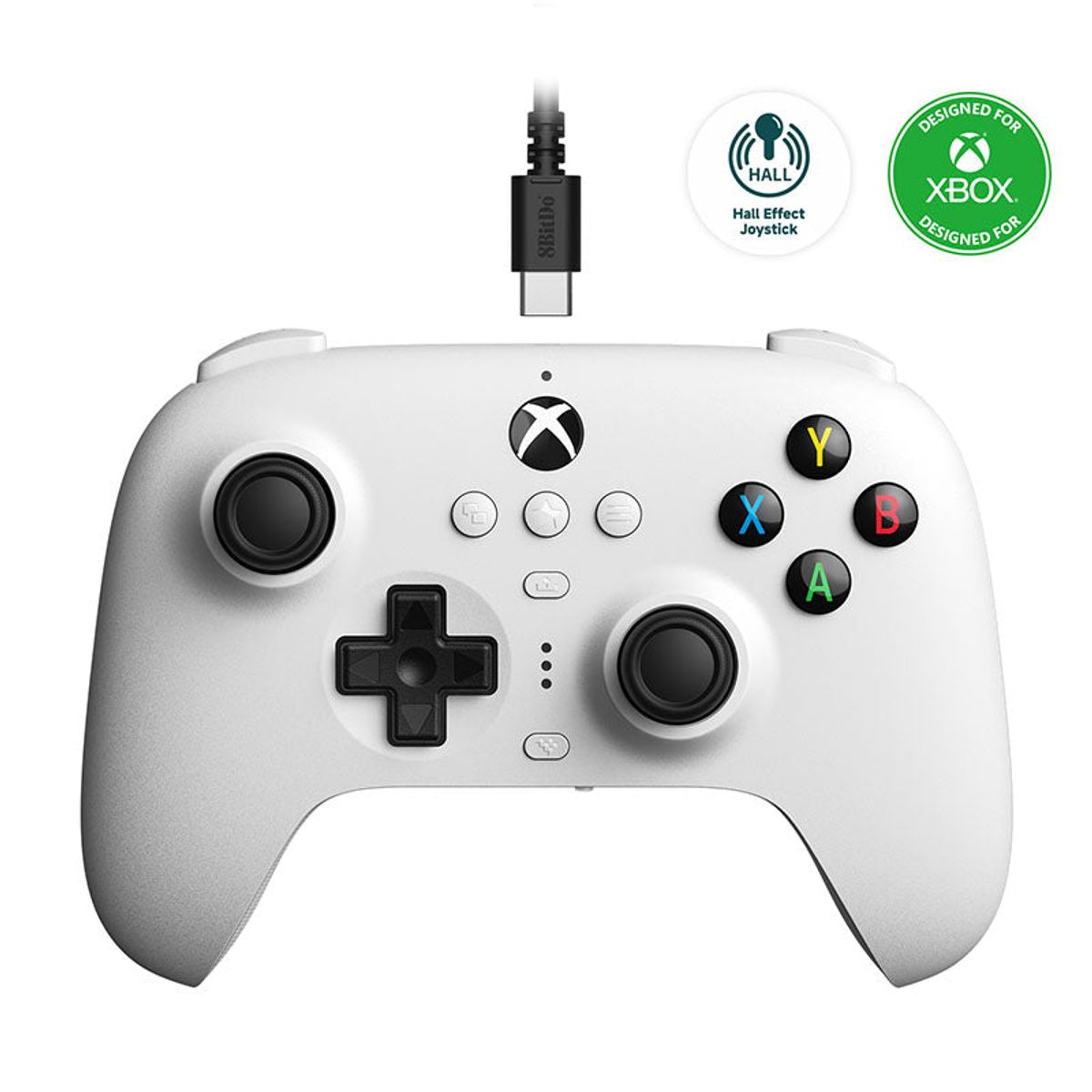 8BitDo Ultimate Kablet Controller til Xbox Hall Ed/Hvid