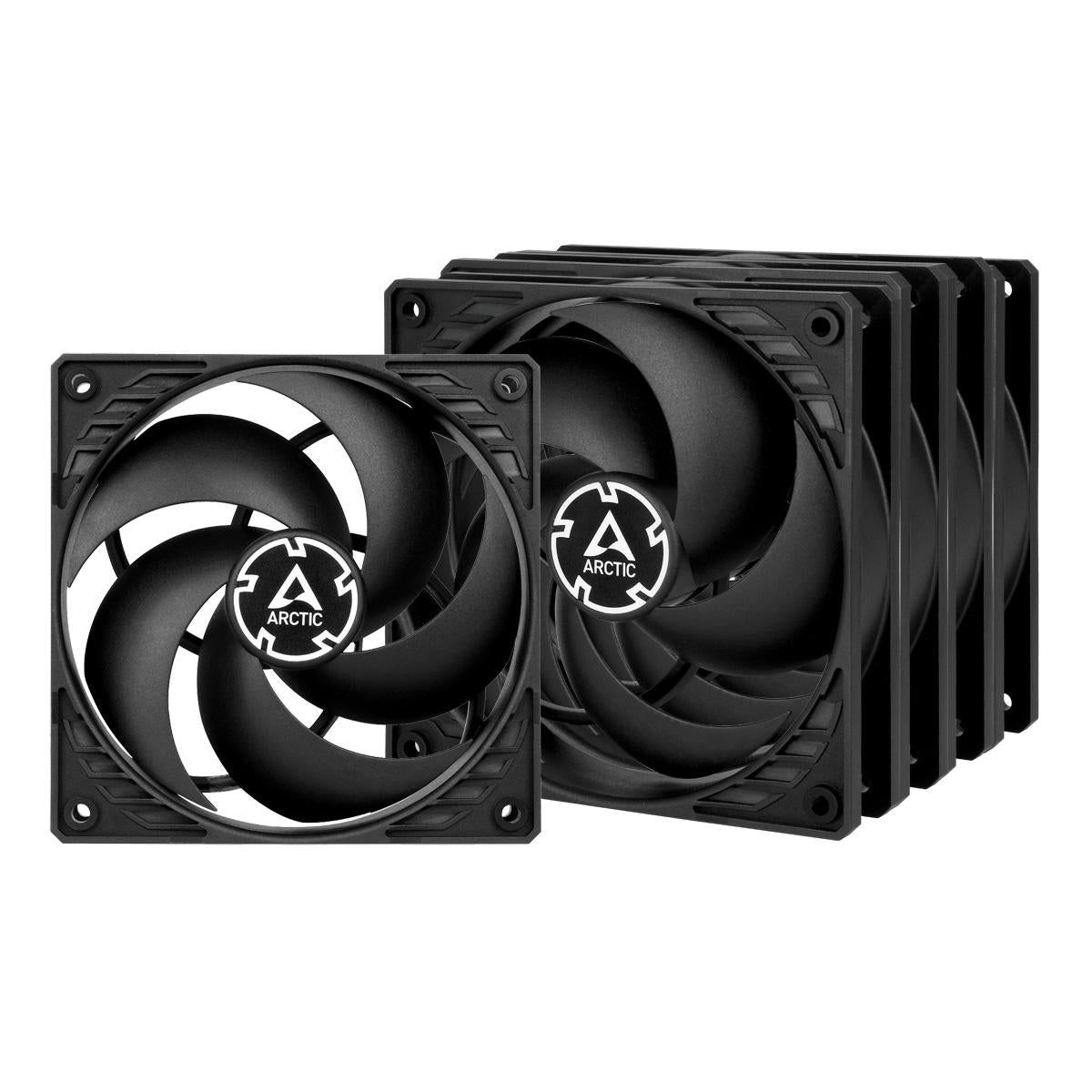 Arctic Cooling P12 Kabinet Fan 120mm PWM - 5 Pak - Sort