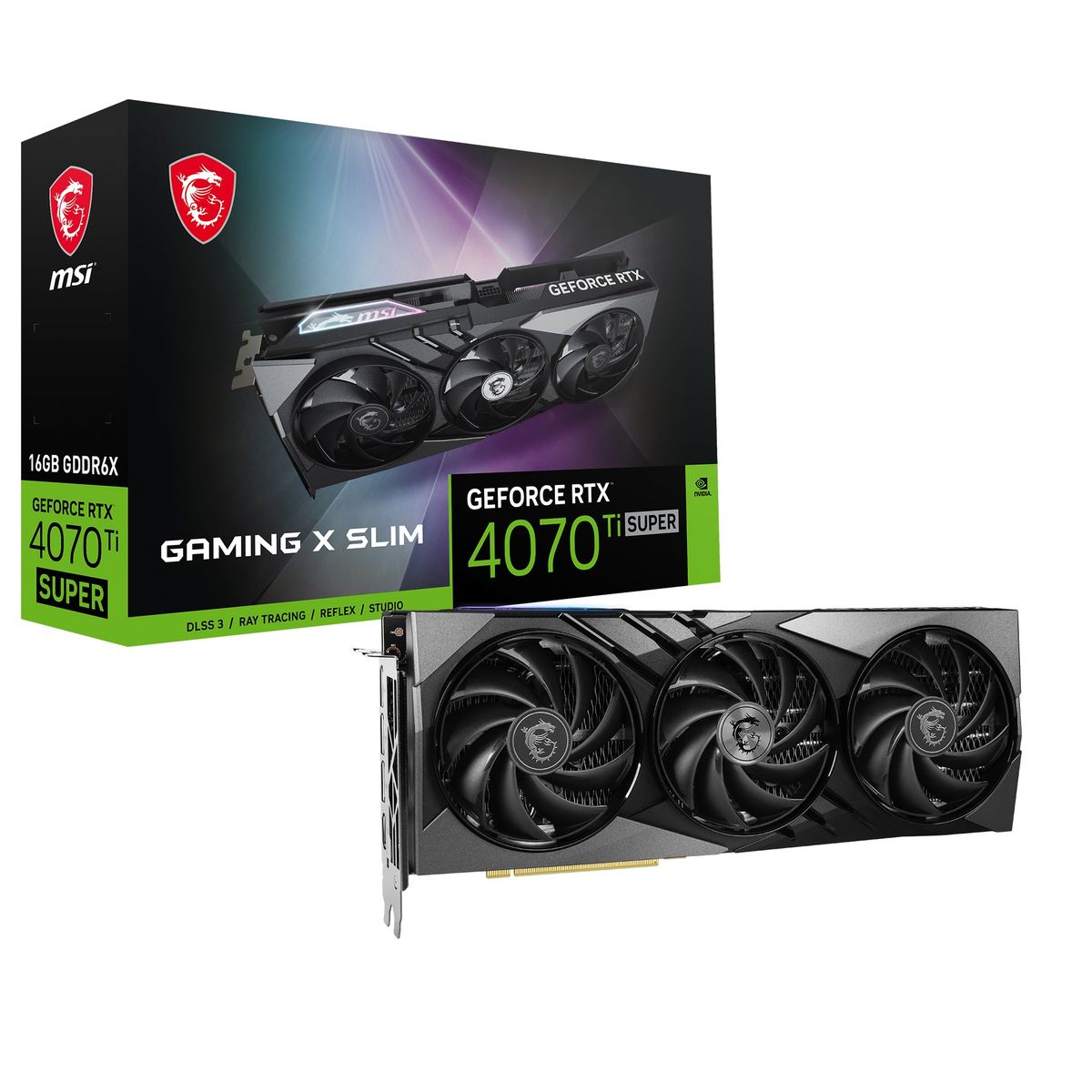 MSI GeForce RTX 4070 Ti SUPER 16GB Gaming X Slim