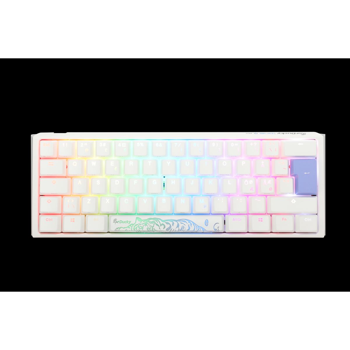 Ducky One 3 - Classic Pure White Nordic - Mini 60% - Cherry Brown