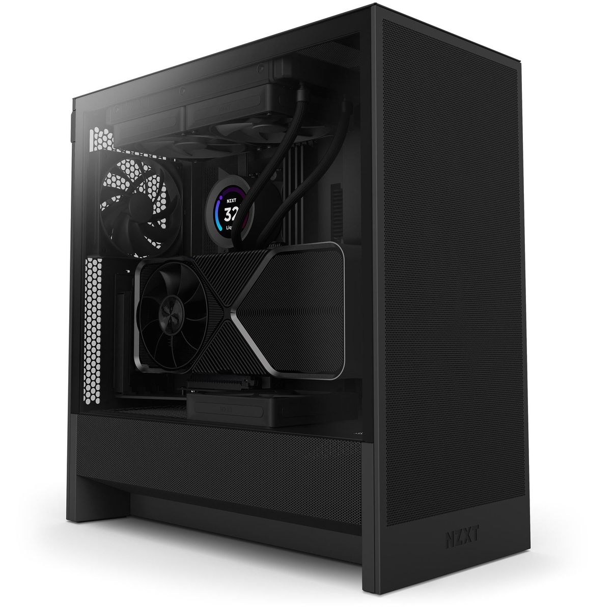 NZXT H5 Flow (2024) Mid Tower Kabinet - Sort