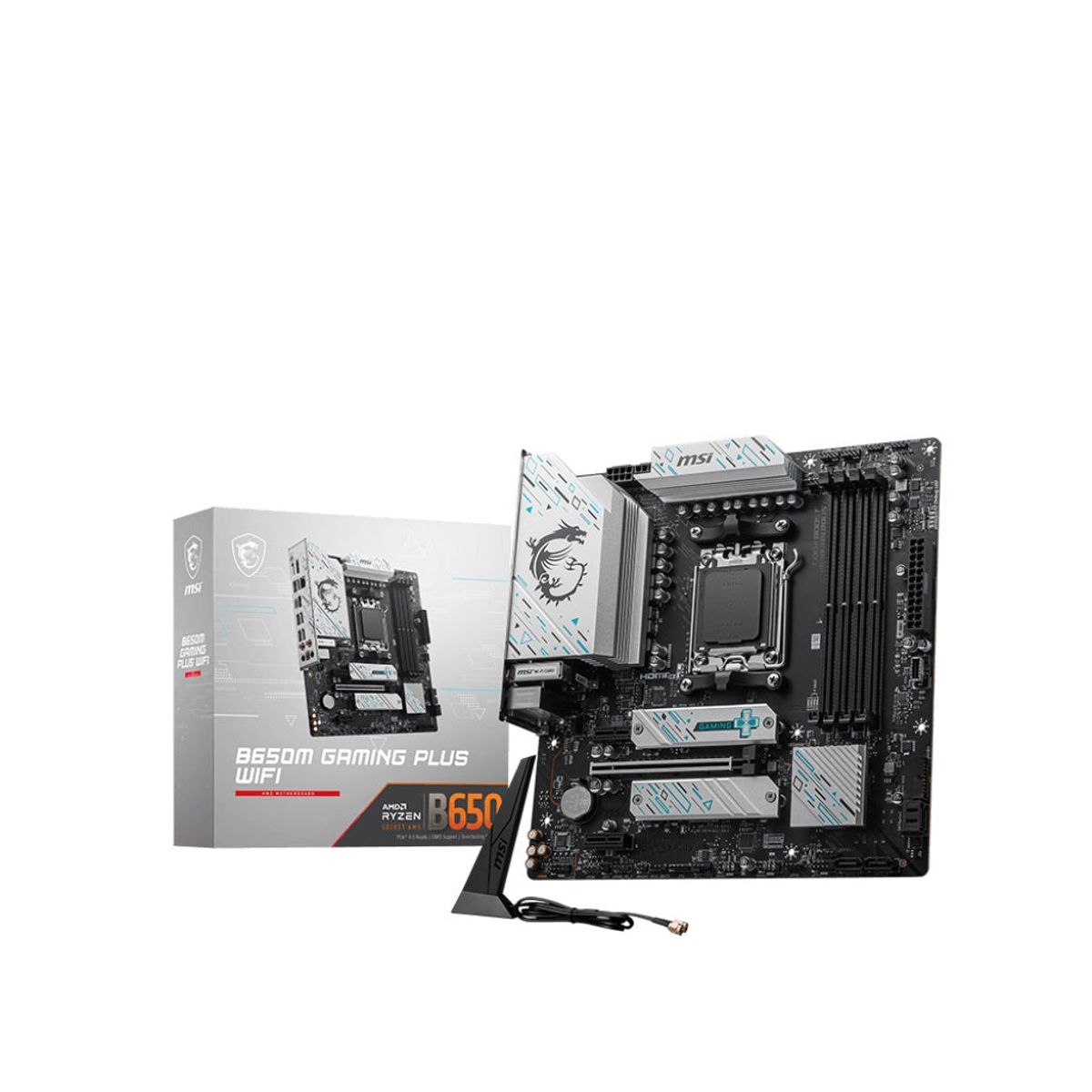 MSI B650M GAMING PLUS WIFI - Socket AM5 - motherboard (black/silver)