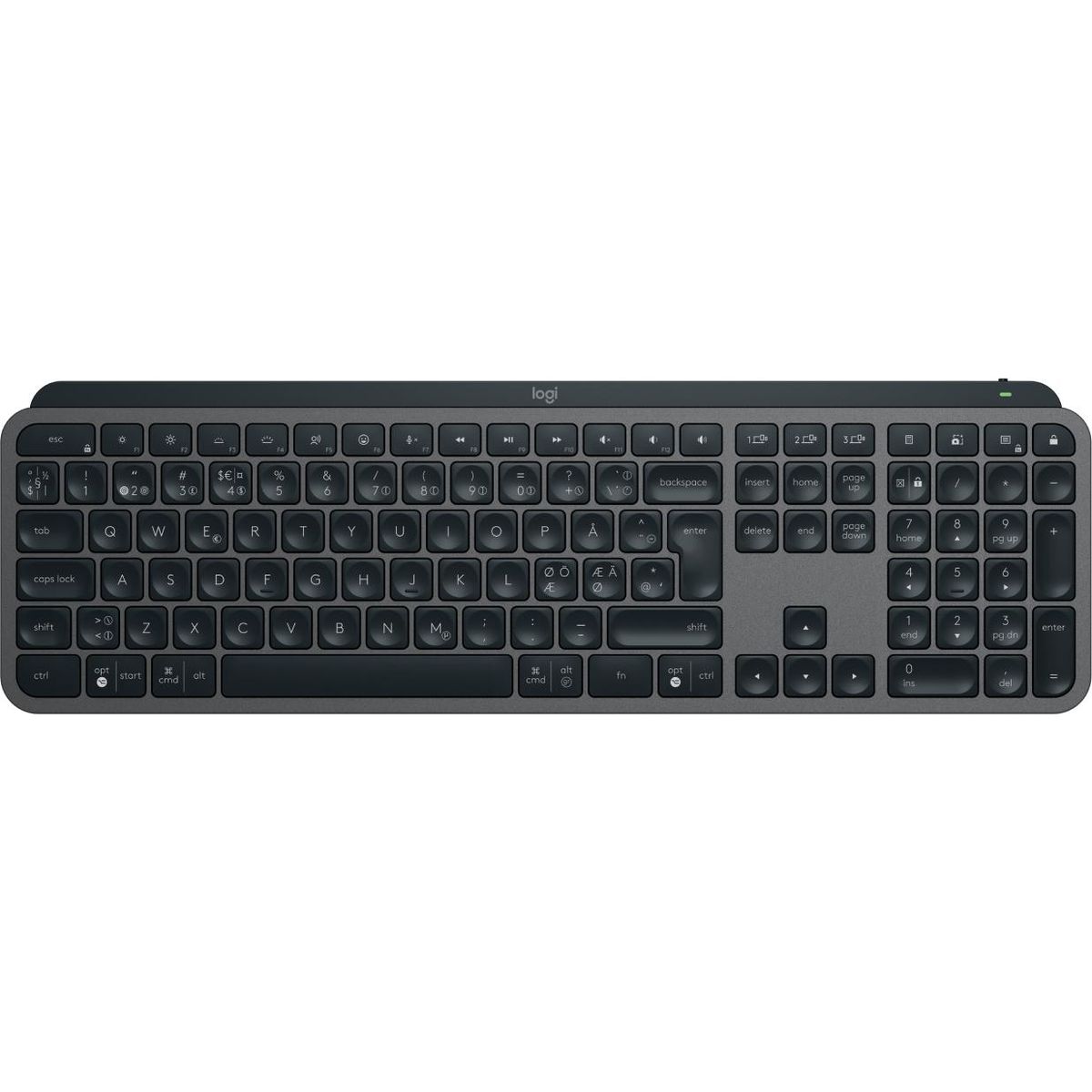 Logitech - MX Keys S Advanced Trådløs Illuminated Tastatur