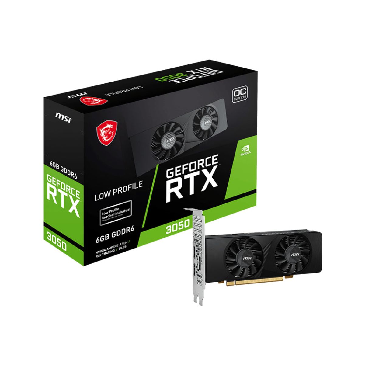 MSI GeForce RTX 3050 LP 6G OC 6GB