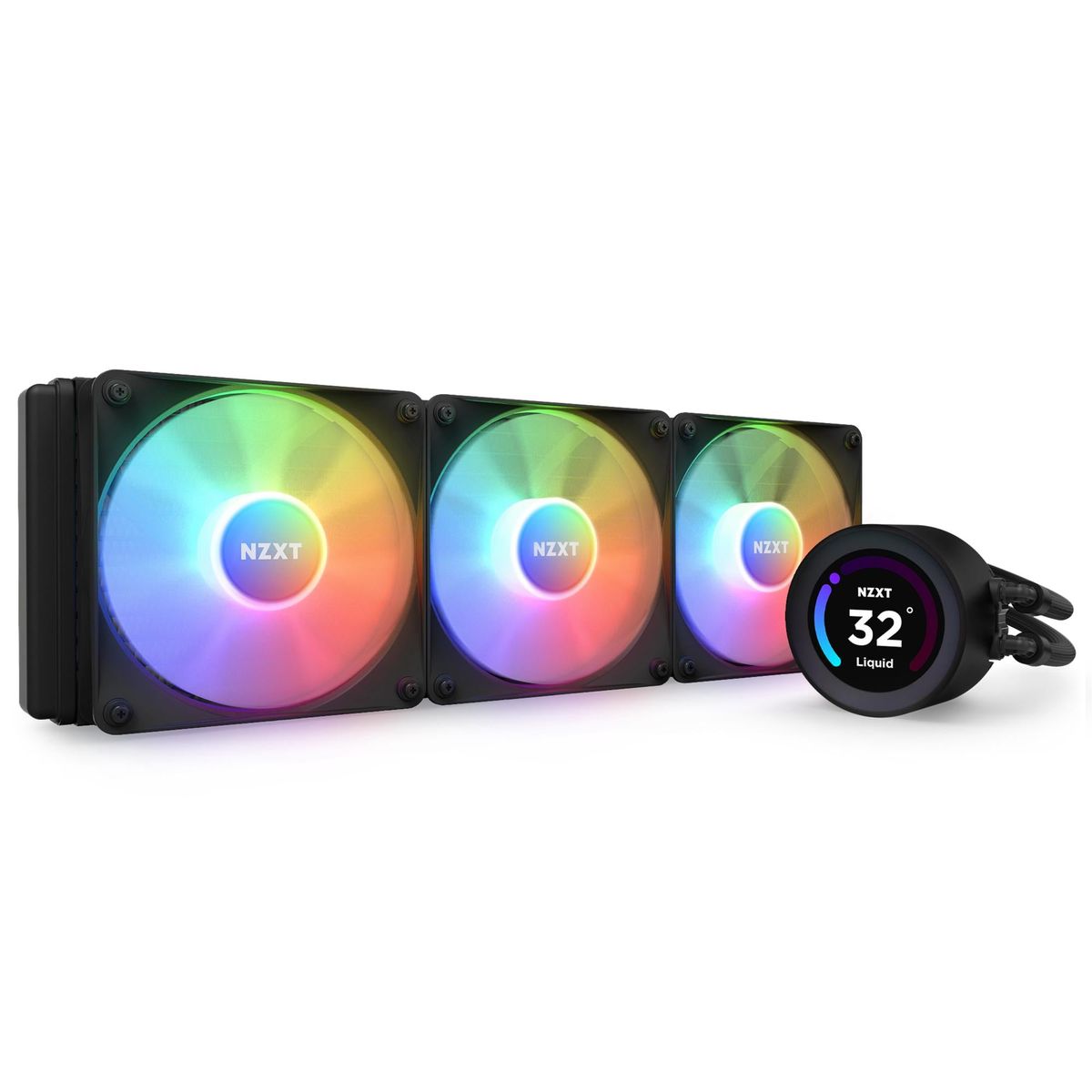 NZXT Kraken Elite RGB 360mm Liquid CPU Køler - Sort