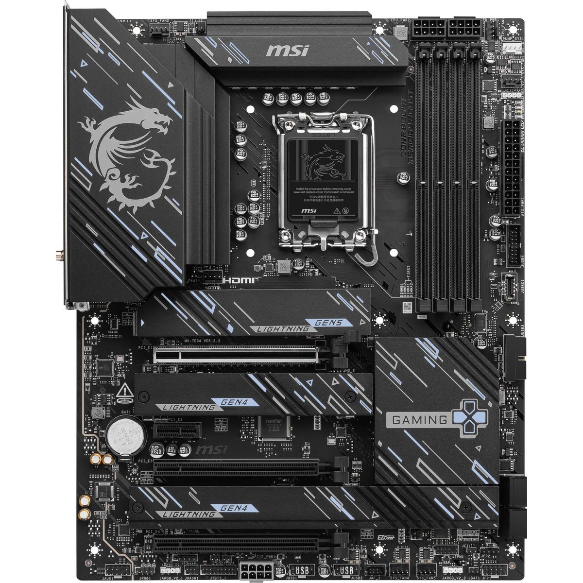 MSI Z890 GAMING PLUS WIFI ATX LGA1851 sokkel Intel Z890