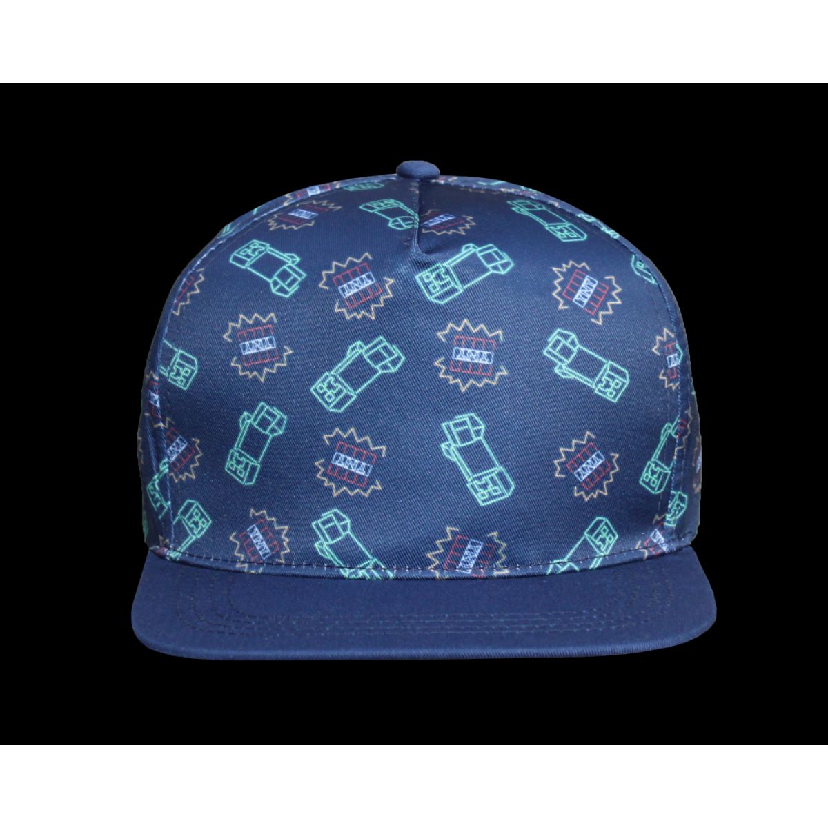 MINECRAFT BLUE SCATTER CAP