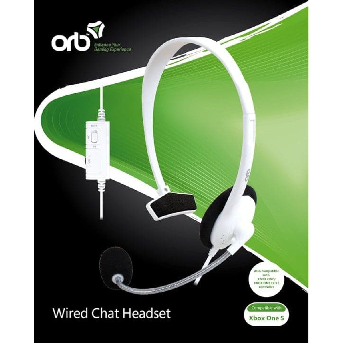 ORB Kablet Chat Headset - Til XboxOne S