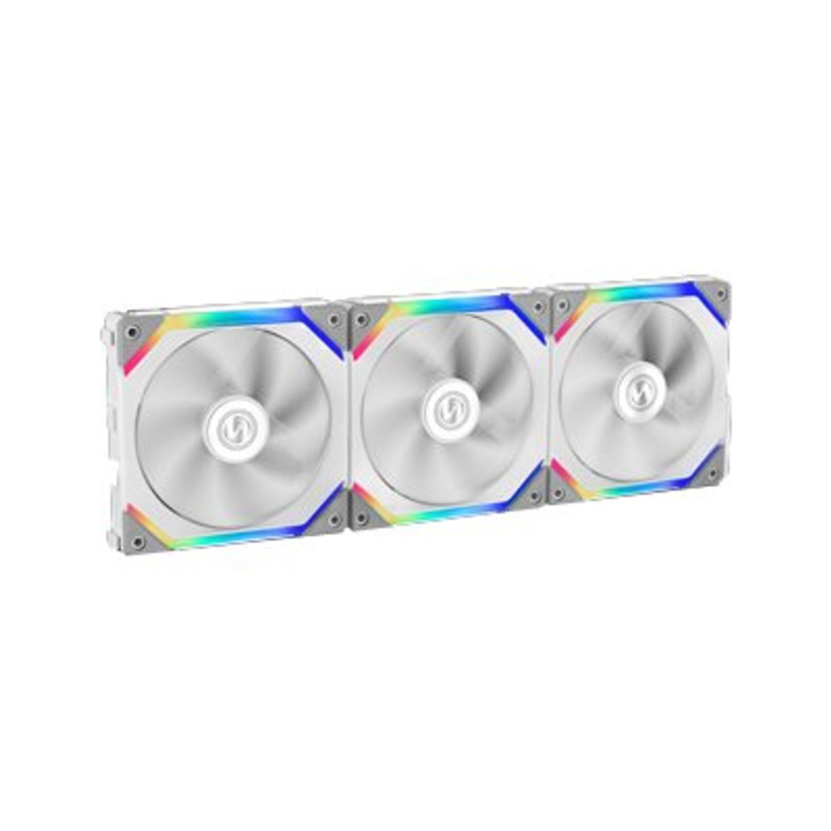 Lian Li UNI FAN SL120 RGB PWM Fans, 3 Pack, Hvid - 120 mm