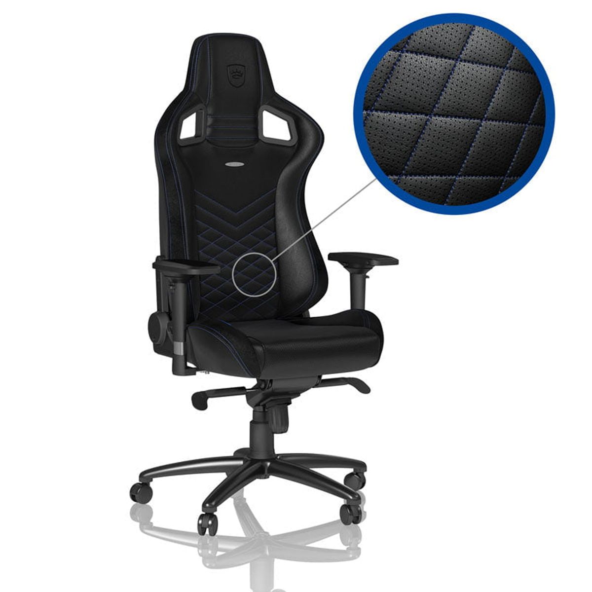 noblechairs EPIC Sort/Blå