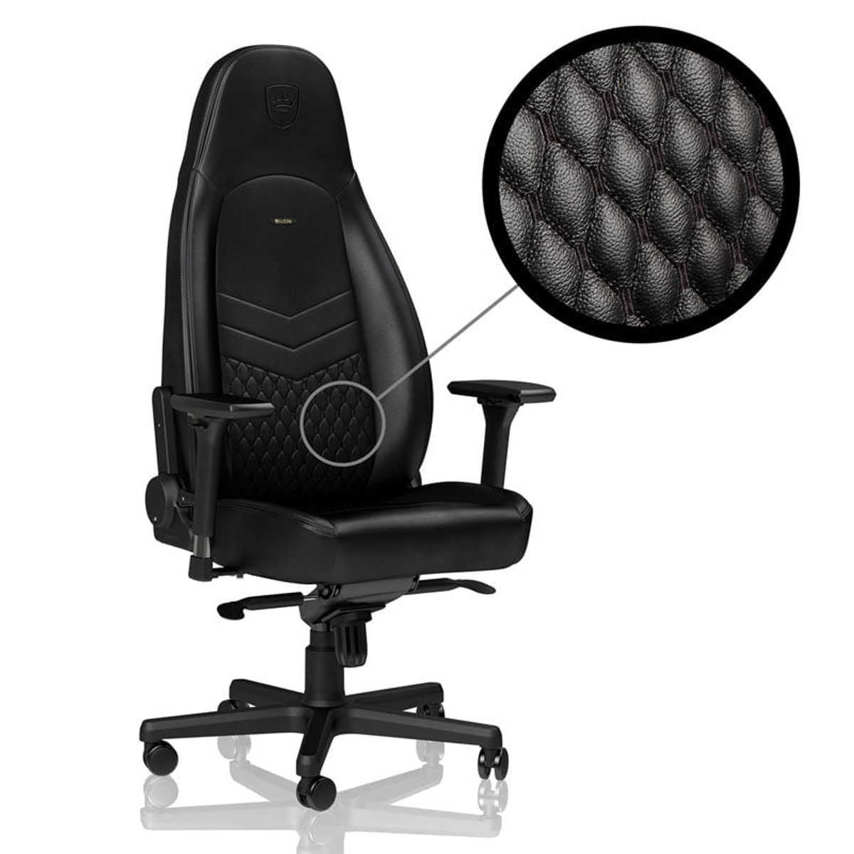 noblechairs ICON Real Leather Black/Black