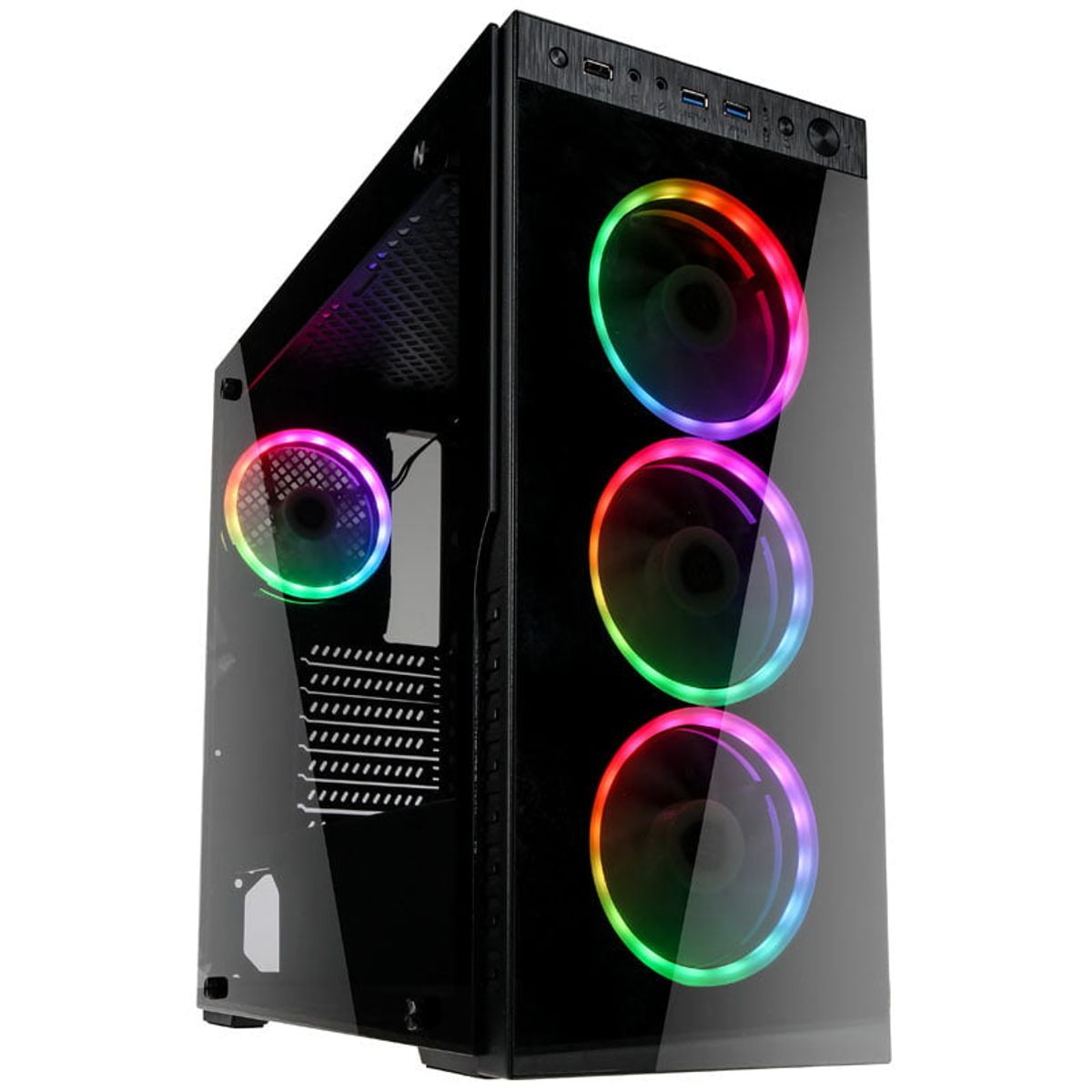 Kolink Horizon RGB Midi-Tower, Tempered Glass - Black